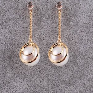 Wholesale Price: Set of 24 pairs of gold-tone pearl drop earrings